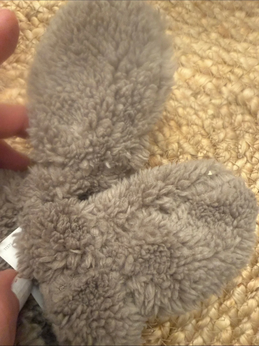Carter's Cozy Gray Plush Bear Hat for Kids